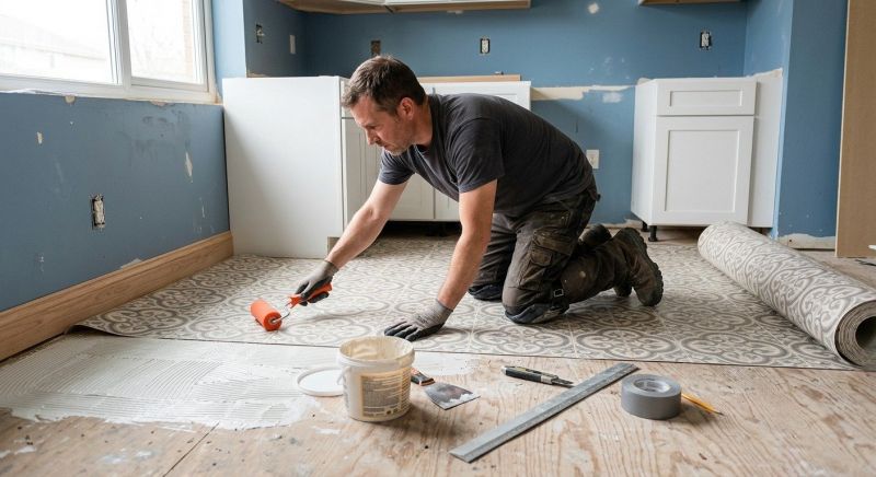 Sheet Linoleum Installation in Glenview, IL