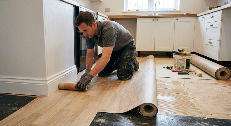 Sheet Linoleum Installation in Itasca, IL